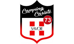 blason camping cariste Savoie 73 - 10x7.5cm - Sticker/autocollant