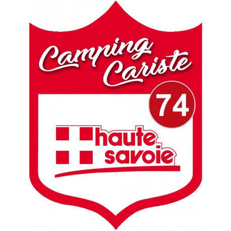 campingcariste Haute Savoie 74 - 15x11.2cm - Sticker/autocollant
