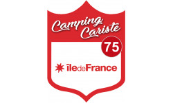 campingcariste Ile de France 75 - 15x11.2cm - Sticker/autocollant
