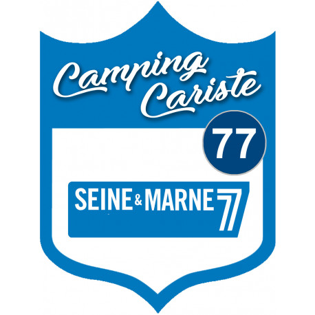 campingcariste Seine et Marne 77 - 15x11.2cm - Sticker/autocollant