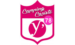 campingcariste Yvelines 78 - 15x11.2cm - Sticker/autocollant