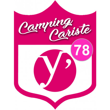 blason camping cariste Yvelines 78 - 20x15cm - Sticker/autocollant