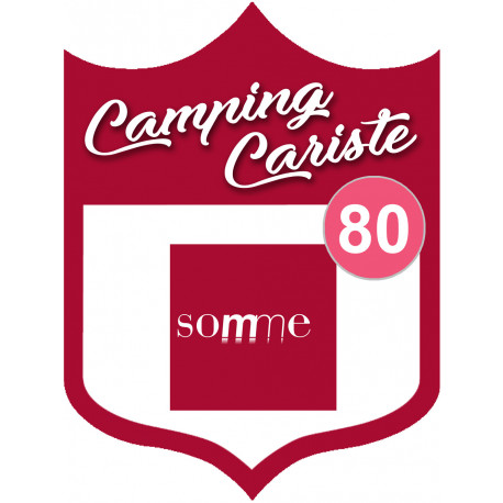 campingcariste Somme 80 - 15x11.2cm - Sticker/autocollant