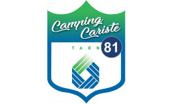 blason camping cariste Tarn 81 - 10x7.5cm - Sticker/autocollant