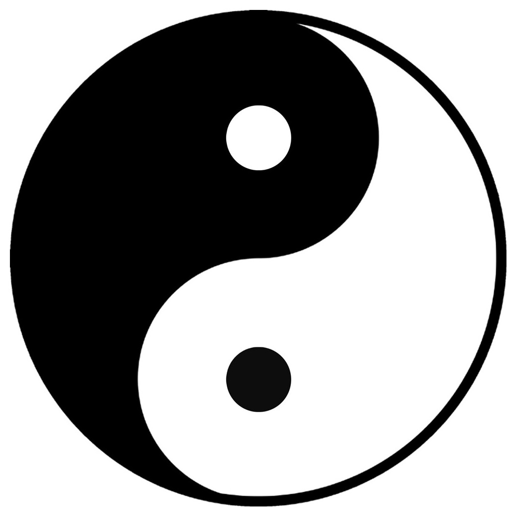 Yin Yang - 5cm - Sticker/autocollant