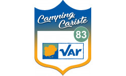 campingcariste Var 83 - 15x11.2cm - Sticker/autocollant