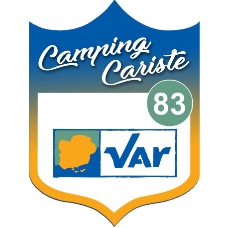 campingcariste Var 83 - 20x15cm - Sticker/autocollant