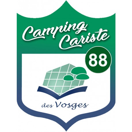 campingcariste Vosges 88 - 15x11.2cm - Sticker/autocollant