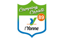 campingcariste Yonne 89 - 15x11.2cm - Sticker/autocollant