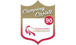 blason camping cariste Territoire de Belfort 90 - 10x7.5cm - Sticker/autocollant