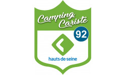 blason camping cariste Hauts de Seine 92 - 10x7.5cm - Sticker/autocollant
