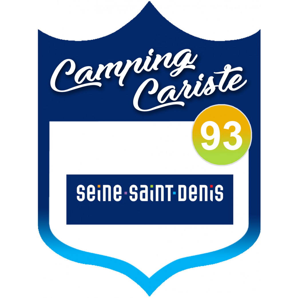 Campingcariste Seine Saint Denis 93 - 20x15cm - Sticker/autocollant