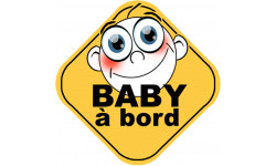 Sticker / autocollant : Baby a bord universel - 15cm