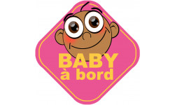 Baby à bord fille d'origine du sud - 10cm - Sticker/autocollant