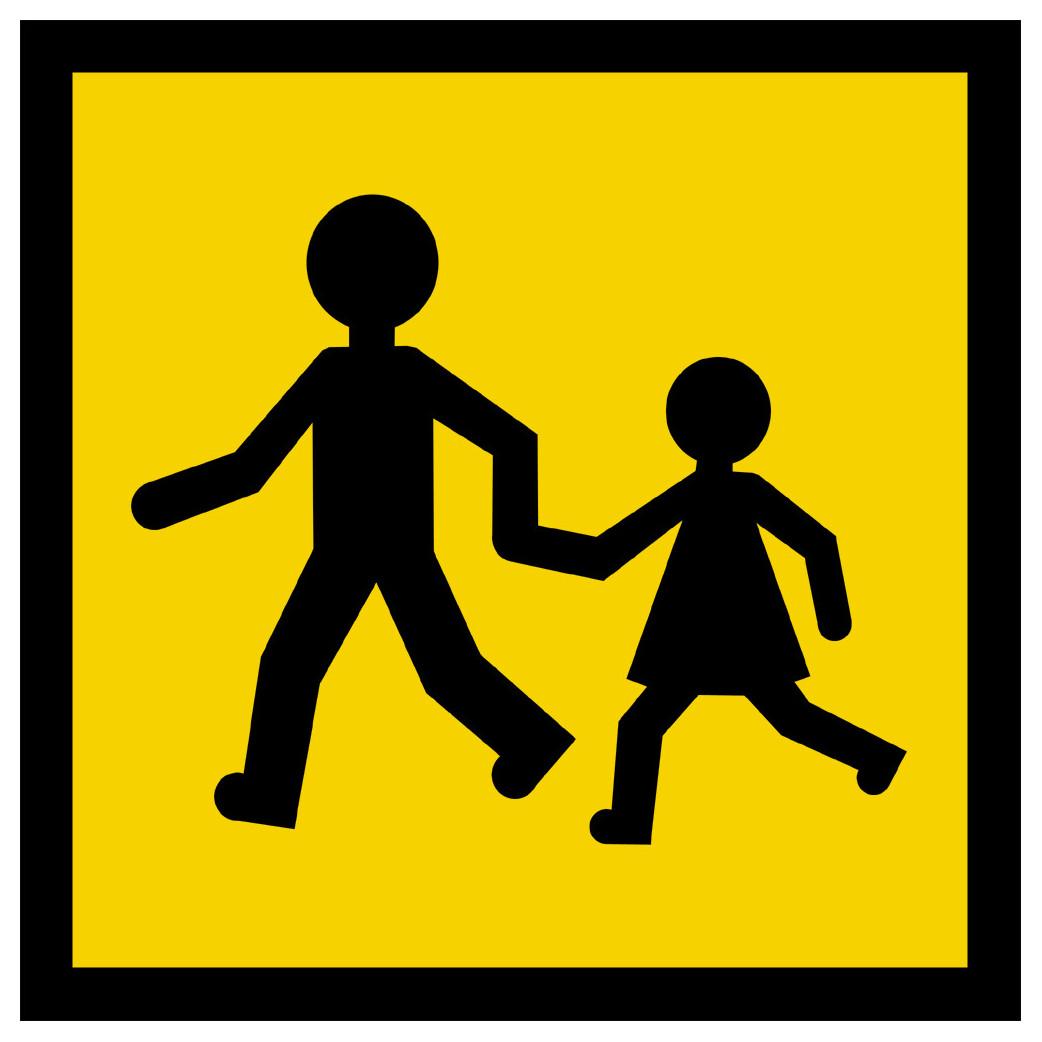 transport d'enfants - 15 cm - Sticker/autocollant