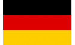 Sticker / autocollant : drapeau officiel Allemand - 20x13.2cm