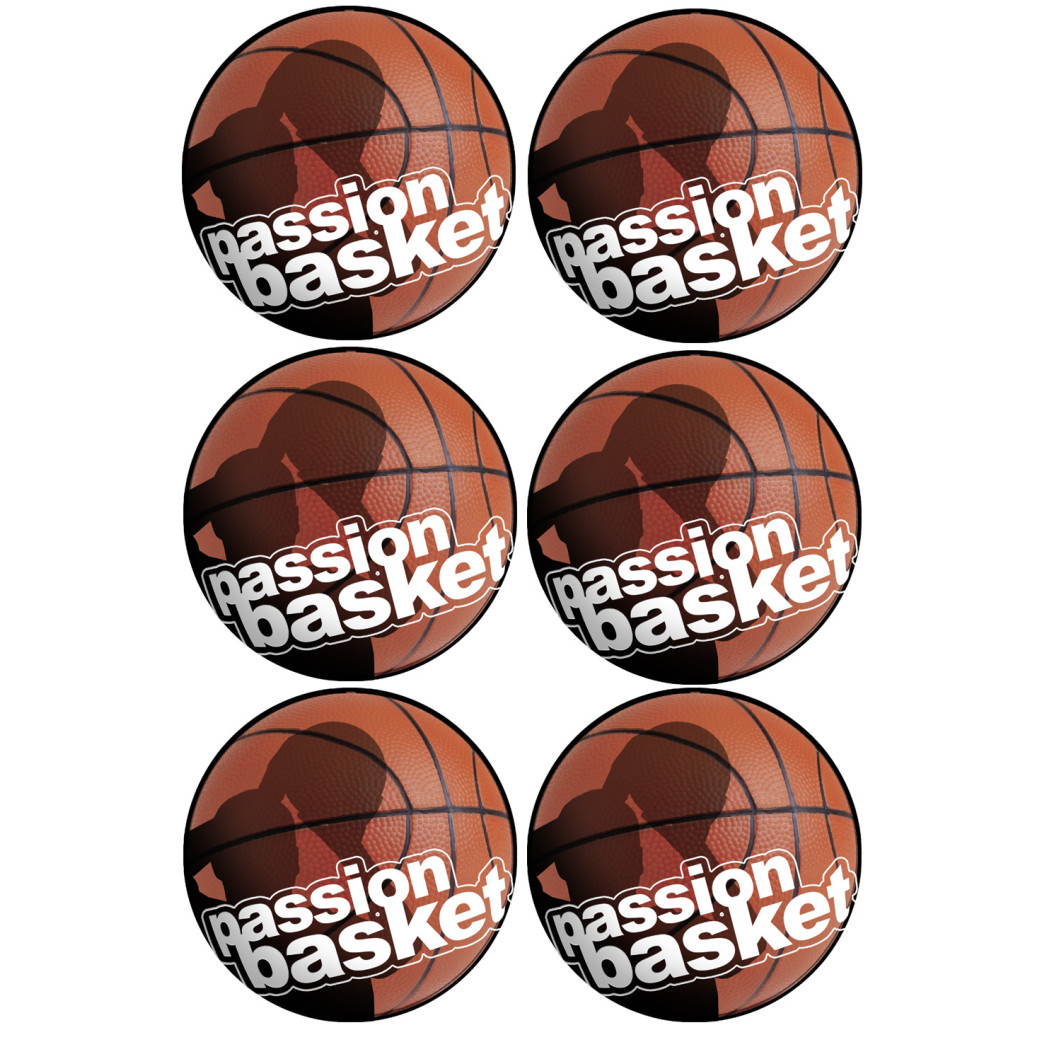 Basket SHOOT - 6X10cm - Sticker/autocollant