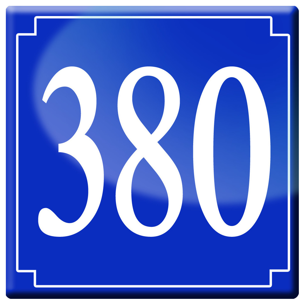 numéroderue380 classique - 10cm - Sticker/autocollant