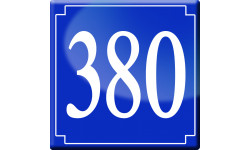 numéroderue380 classique - 10cm - Sticker/autocollant