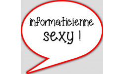 Autocollants : informaticienne sexy