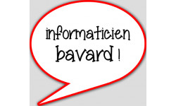 Autocollants : informaticien bavard