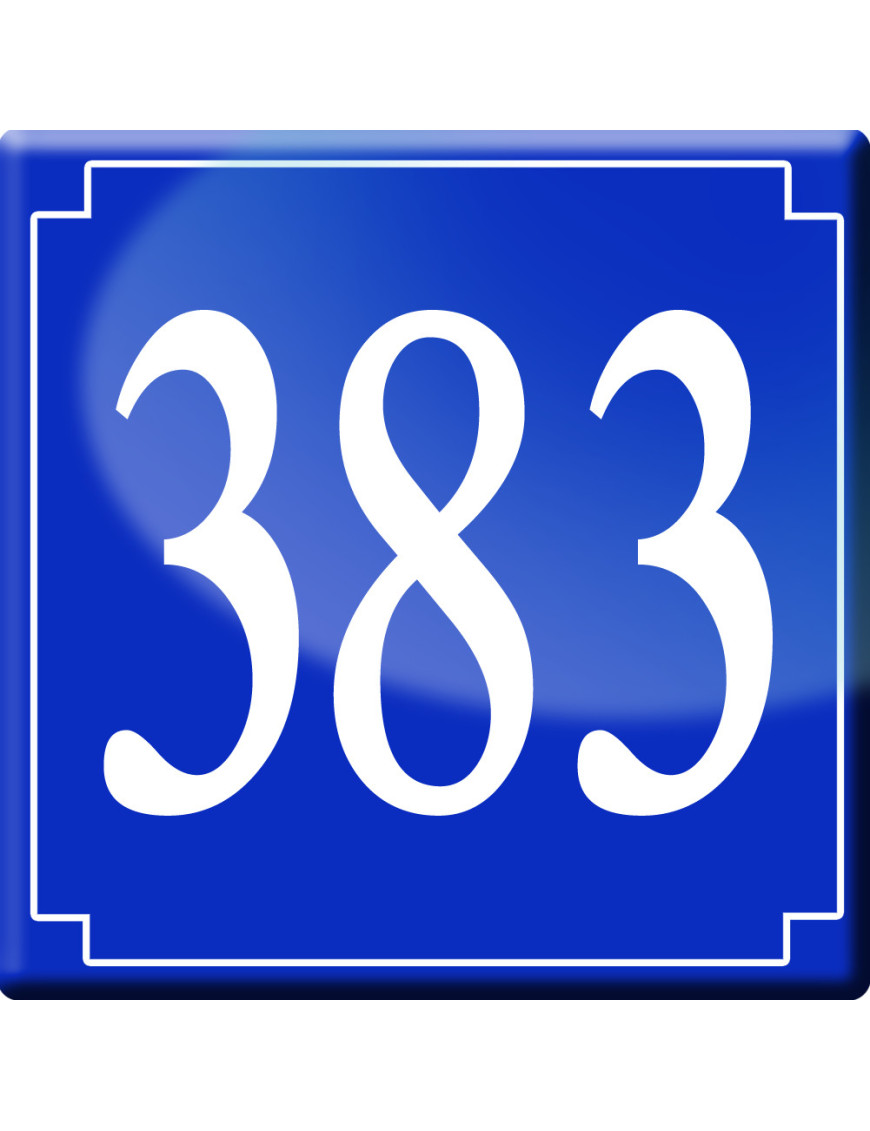 383 Sticker numéroderue383 classique - 10cm - Sticker/autocollant