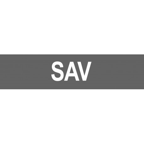 local SAV gris - 15x3.5cm - Sticker/autocollant