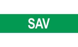 sticker autocollant local SAV vert