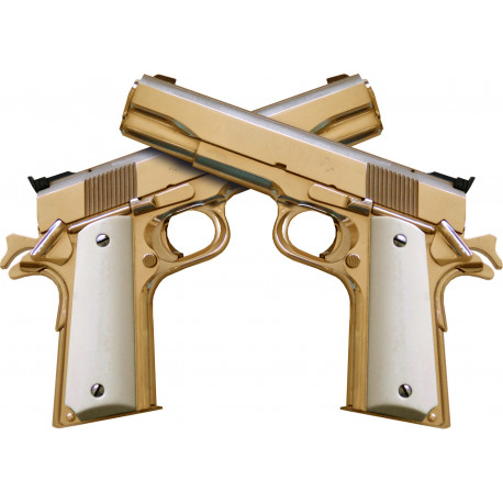 guns - 15x10.5cm - Sticker/autocollant