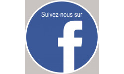 Facebook - 15cm - Sticker/autocollant