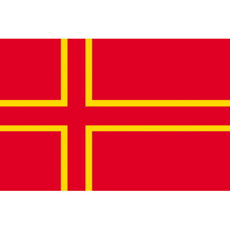 drapeau officiel Normand - 1 autocollant 19.5X13 cm - Sticker/autocollant