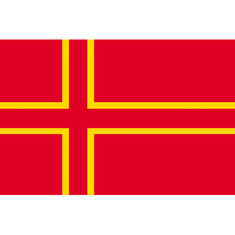 drapeau officiel Normand - 1 autocollant 19.5X13 cm - Sticker/autocollant