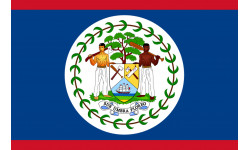 Drapeau Belize - 5x3.3cm - Sticker/autocollant