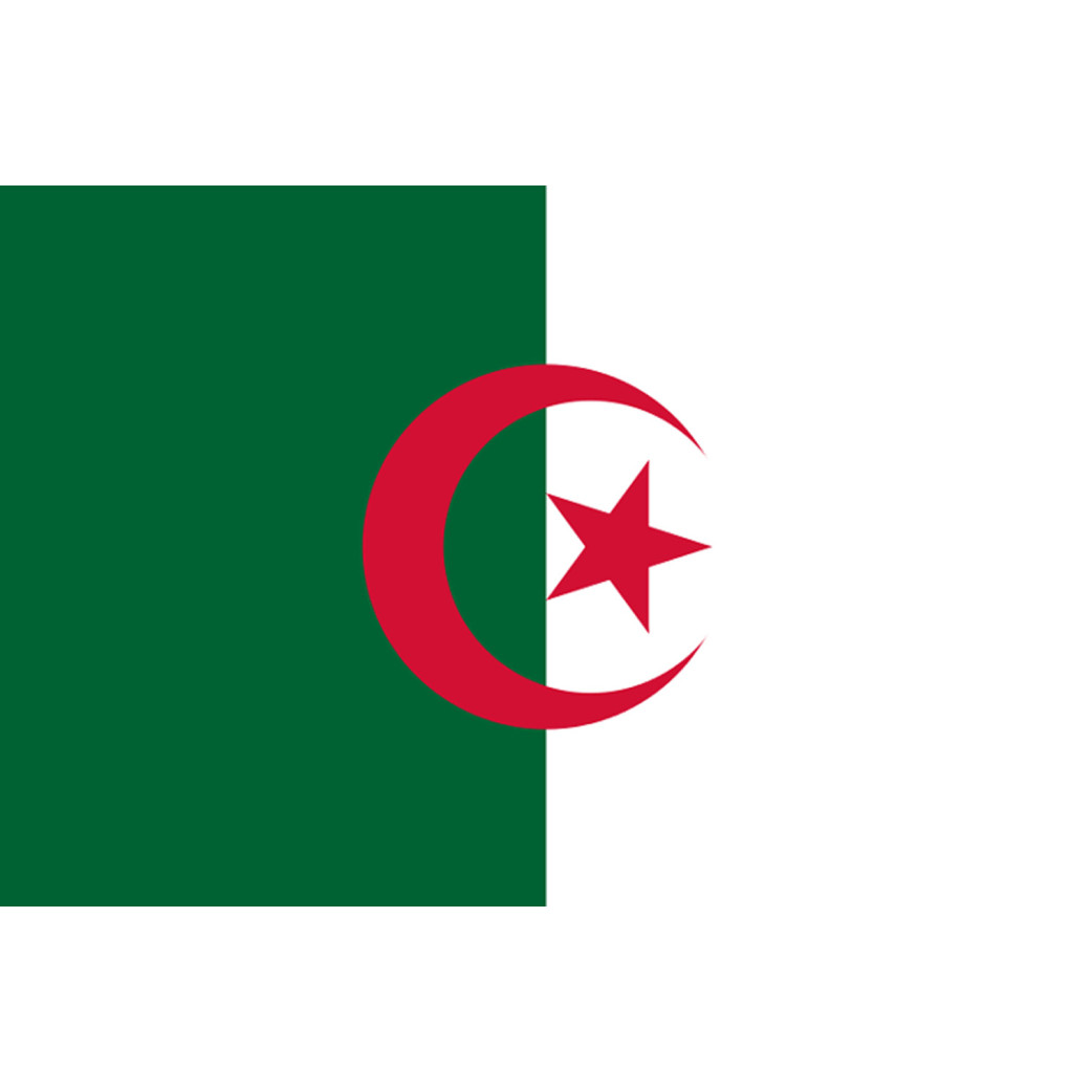 Drapeau Algérie - 5x3.3cm - Sticker/autocollant