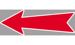 flèche détourée universelle - 15x5cm - Sticker/autocollant