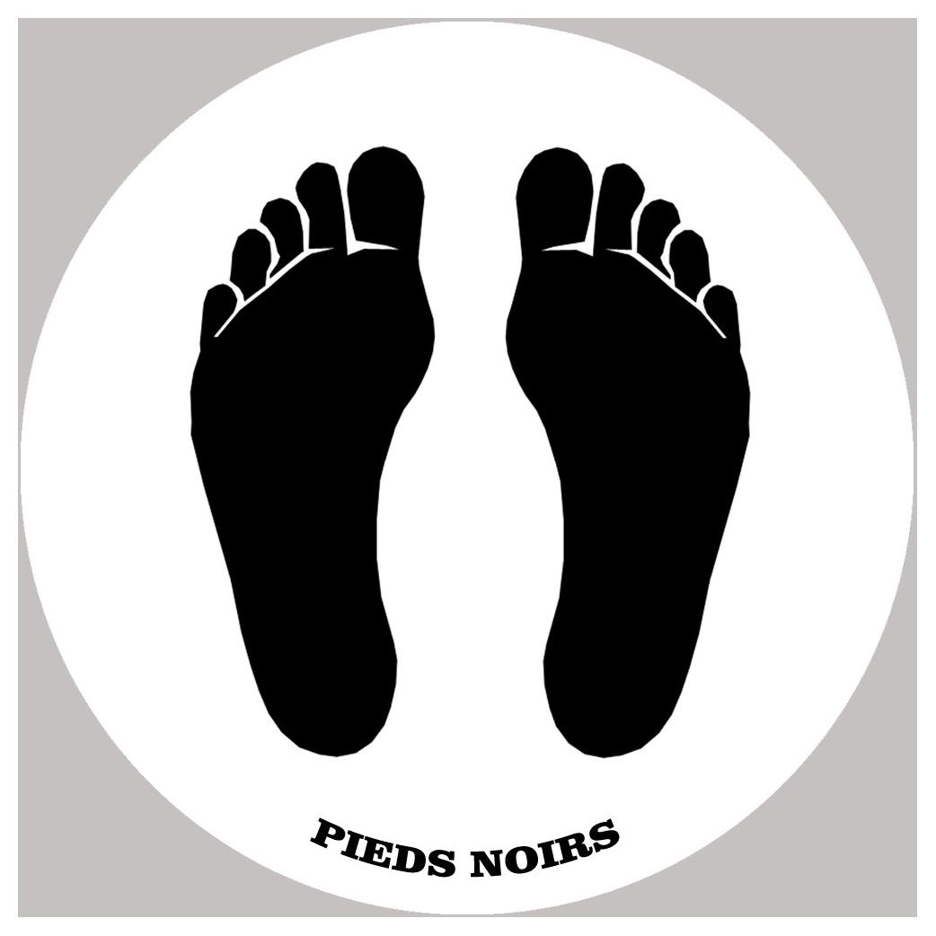 sticker / autocollant : Pieds noirs  - 5cm - Sticker/autocollant