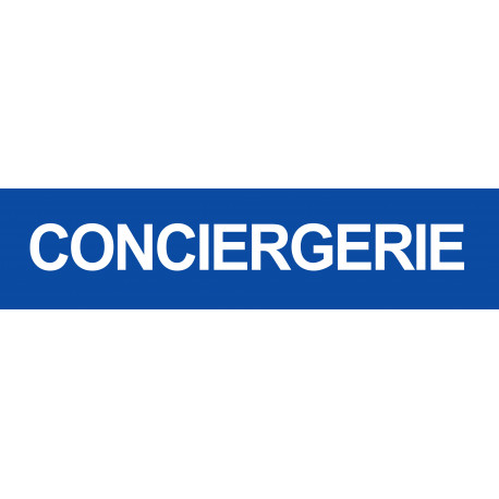 CONCIERGERIE BLEU - 29x7cm - Sticker/autocollant
