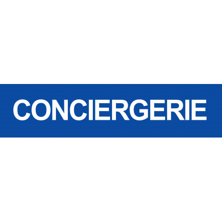 CONCIERGERIE BLEU - 29x7cm - Sticker/autocollant CONCIERGERIE BLEU - 29x7cm - Sticker/autocollant