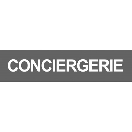 CONCIERGERIE GRIS - 29x7cm - Sticker/autocollant CONCIERGERIE GRIS - 29x7cm - Sticker/autocollant