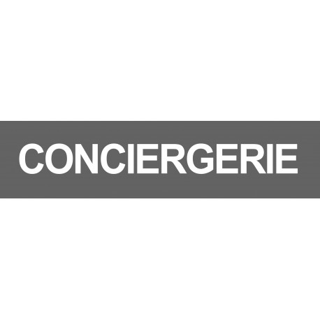 CONCIERGERIE GRIS - 15x3.5cm - Sticker/autocollant
