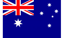 Drapeau Australie - 5x3.3cm - Sticker/autocollant