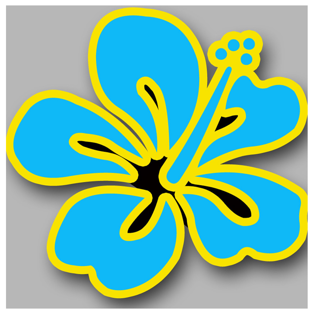 Repère fleur 9 - 15cm - Sticker/autocollant