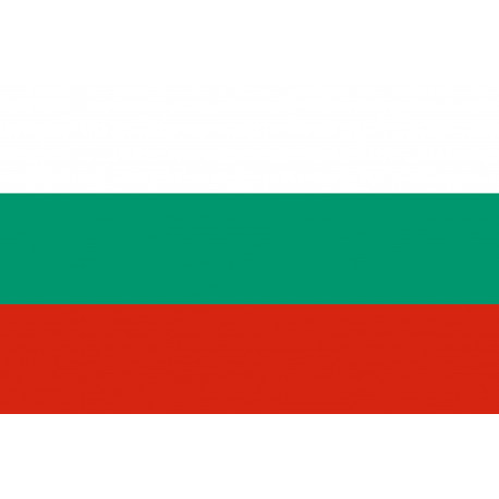 Drapeau Bulgarie - 19,5x13 cm - Sticker/autocollant