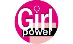 Girl Power - 15cm - Sticker/autocollant