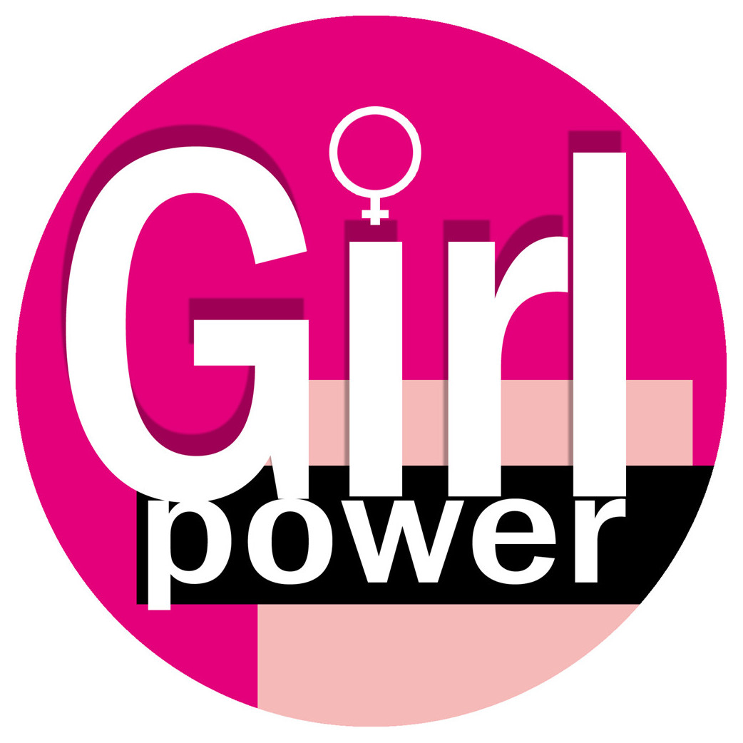 Girl Power - 5cm - Sticker/autocollant