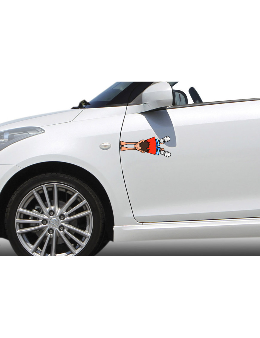 attrape voiture Espagnol - 14x6cm - Sticker/autocollant