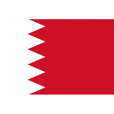 Drapeau Bahrain - 15x10 cm - Sticker/autocollant