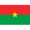 Drapeau Burkina Faso - 15x10 cm - Sticker/autocollant