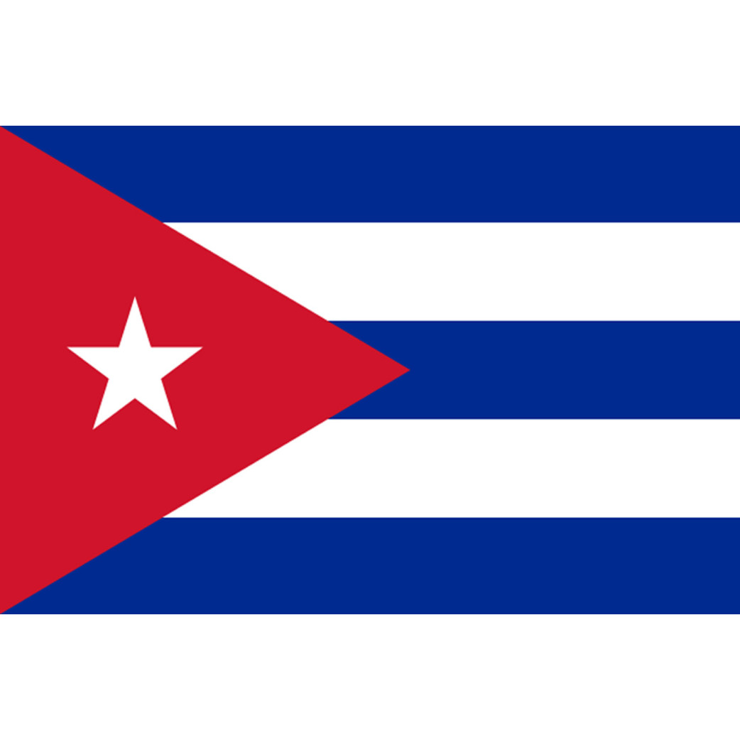 Drapeau Cuba - 19.5x13 cm - Sticker/autocollant