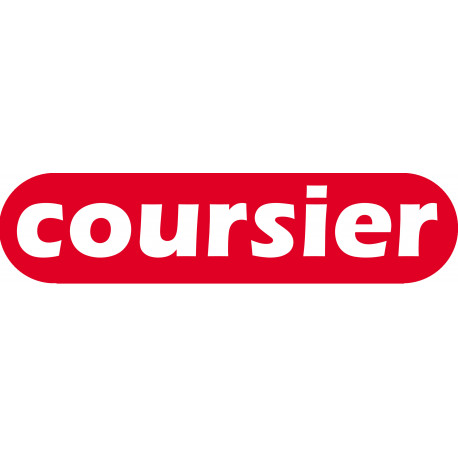 Coursier rouge - 29x7cm - Sticker/autocollant